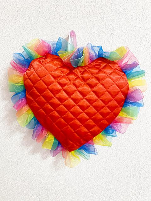 【Be my Valentine】Rainbow frillのスペシャルウォールデコ④（purple） 3枚目の画像