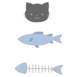 猫とお魚 にゃんこ お魚 iPhoneケース 5枚目の画像