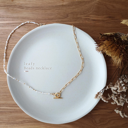 M.U.L.ネックレス マットゴールド スクエアチェーン