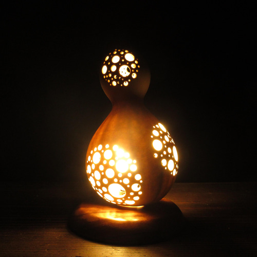 ○27cm○ひょうたんランプが作れます。コンセント式ランプ台セット