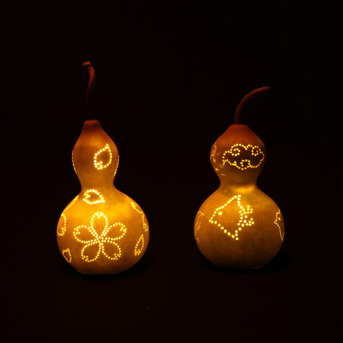 ひょうたんランプが作れる天然素材／LEDキャンドルライト付き【SO_S03