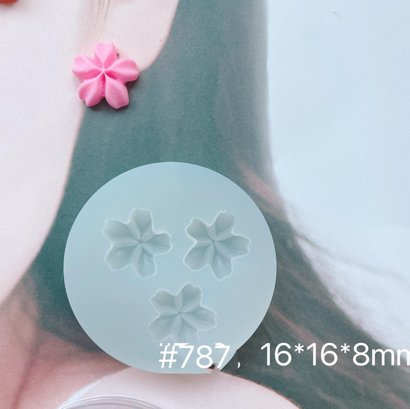 レジン　ハンドメイド　787 シリコンモールド #787 花 レジン・樹脂 TutuPiggyParts 通販 13387818