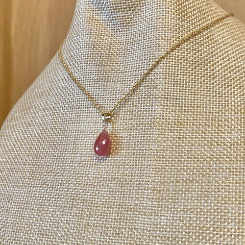 送料無料】14kgf 天然石 大粒インカローズ マイクロカット ペア  