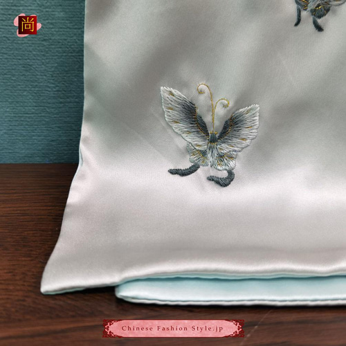 プレミアムファインナチュラル蘇州シルクスカーフ100％手縫い中国刺繡