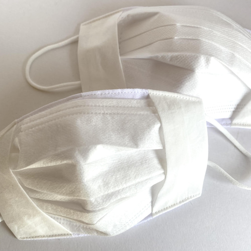 YONE 学校＆職場用 白色の不織布マスクカバー 白マスク 子供用 小さめ  