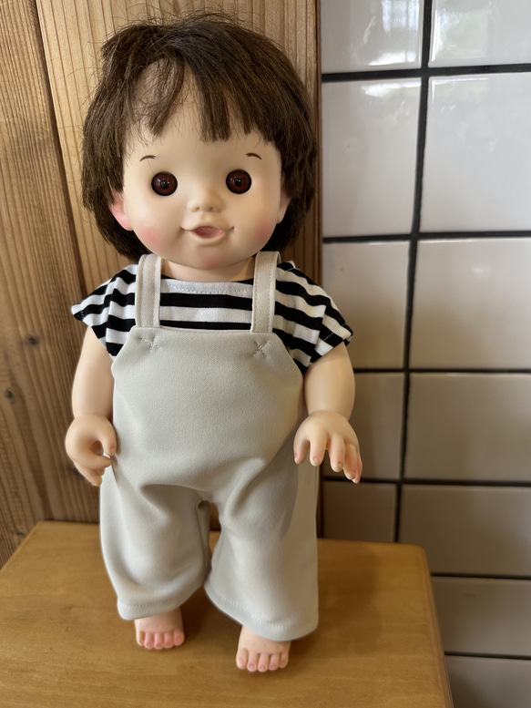 お風呂ぽぽちゃん服 サロペットセット その他人形 しましまや 通販