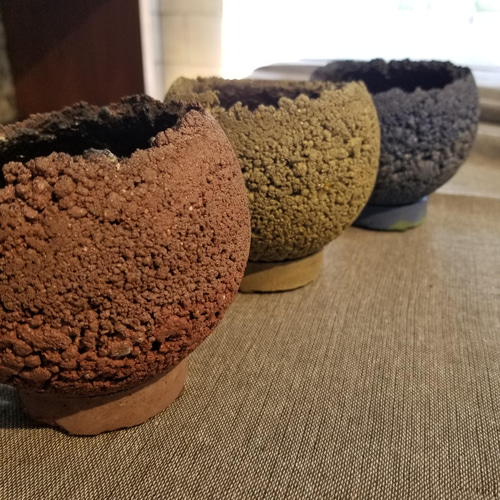 FP1262 カラー 小 丸鉢 セメント鉢 コンクリート鉢 植木鉢 一輪挿し