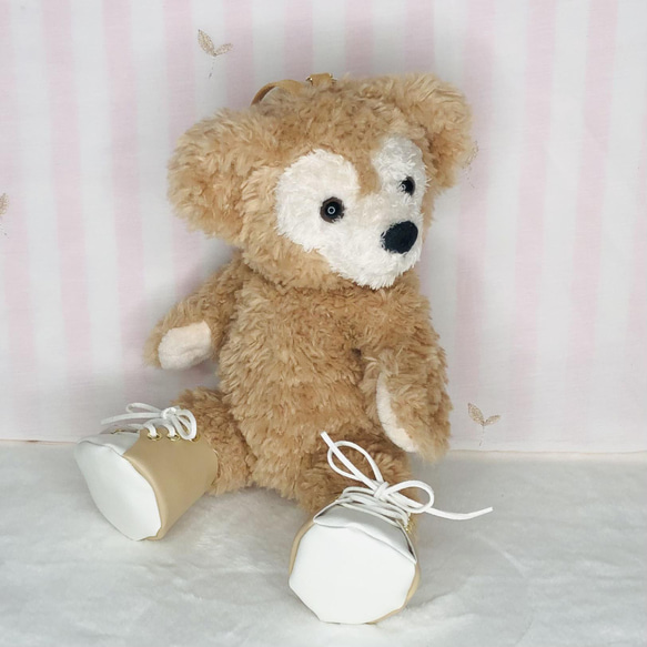 真っ赤な靴 ダッフィー ポーチサイズ ぬいぐるみ handmade ま