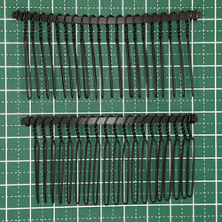 ヘアコーム 20本足 5個 ブラック ハンドメイド DIY 金具 ヘアアクセサリー 素材 5枚目の画像
