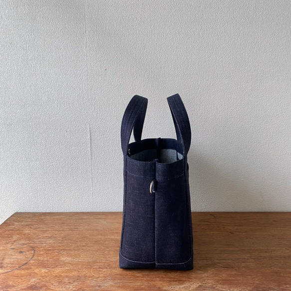 “Simple tote” M size “Denim fabric” / 牛仔托特包 [Made-to-order] 第3張的照片