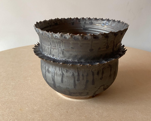 ギザギザ植木鉢#66【植木鉢】【プランター】【plant pot】 一輪挿し