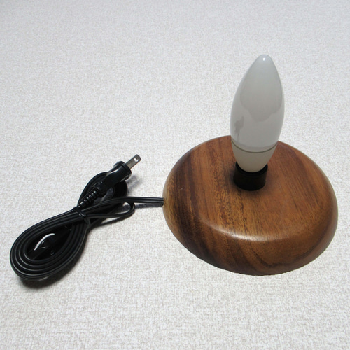 天然のひょうたんランプにLEDの台付きます ひょうたんランプ--LED電池式 Sサイズlamp | ひょうたん