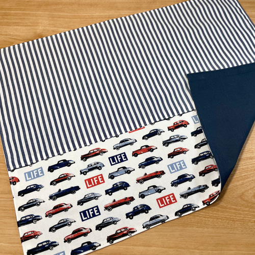 車柄お得な給食セット・巾着袋(コップ袋・給食袋)・ランチョンマット