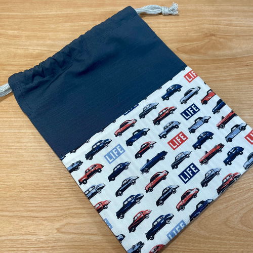 車柄お得な給食セット・巾着袋(コップ袋・給食袋)・ランチョンマット