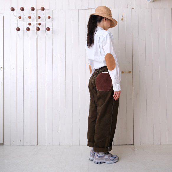 * two tone rough pants *　chick khaki 第2張的照片