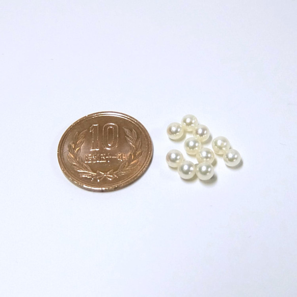 【高品質パール】4.0～4.5mm珠 アコヤ真珠ルース 1ピース　B652 2枚目の画像