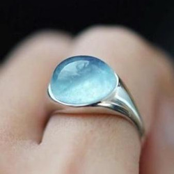シグネットリング　指輪　石　宝石　アンティーク シグネットリング / Signet ring 石入り オレンジムーンストーン