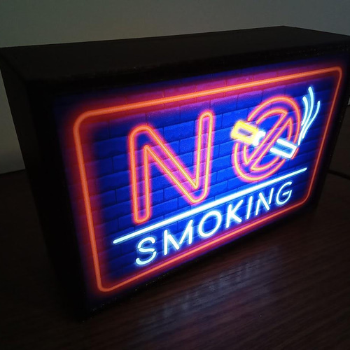 NO SMOKING ネオンサイン ギフト看板 インテリア 20*16インチ 禁煙
