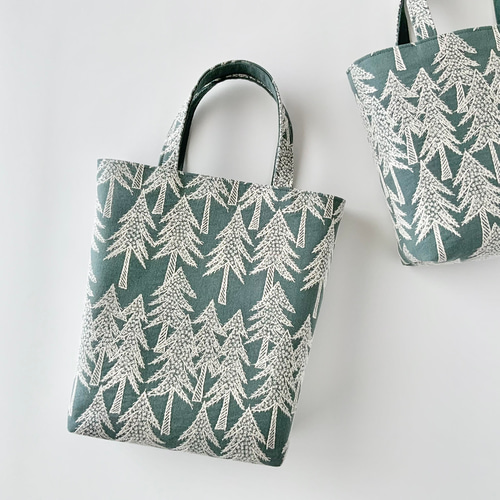 ミナペルホネン ミニタテトート・ランドシアター・モスグリーン トート  