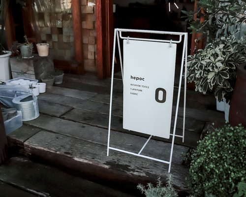 しあん☆　Ａ型看板　オンリーワン　レッドシダー 送料無料】A FRAME SIGN -WHITE・無地-/A型看板/アイアン