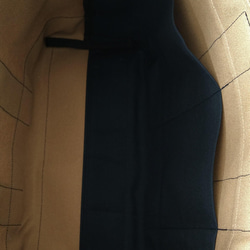 ✨A4対応トートバッグ帆布『モカベージュ』×レザー 3枚目の画像