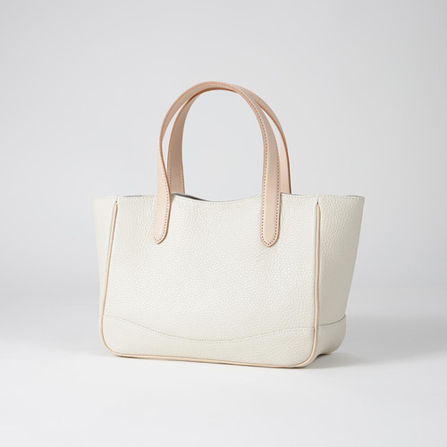 ottorossi レザーミニトート オフホワイト イタリアンレザーと国産白  