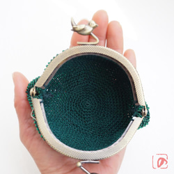 Ba-ba handmade Beads crochet pouch No.1608 第6張的照片
