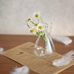 【花瓶セット】天使が抱えるカモミールの花束 7枚目の画像