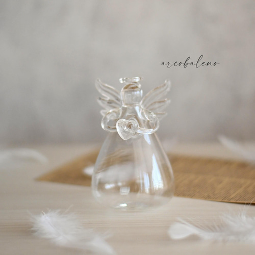 花瓶セット】天使が抱えるカモミールの花束 アートフラワー arcobaleno