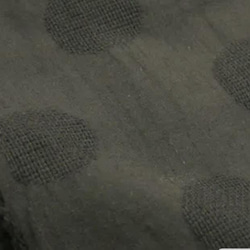 立体感のあるドット柄が楽しい一枚！　リネンコットン・水玉模様のラップエプロン。アスファルトグレー　 13枚目の画像
