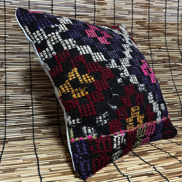 “カラフル‼︎”クッションカバートルコ手織りヴィンテージキリム732 4枚目の画像