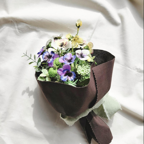 すみれの花束⭐ アートフラワー Tsumi-kusa 通販 13392104｜Creema