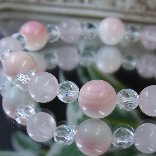 ❤ハートの模様のラリマー❤アイリスクォーツ❤クイーンコンクシェル