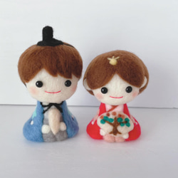 羊毛フェルトお人形オーダー 受注製作 羊毛フェルト雛人形 羊毛フェルト Akubimama 通販 13392121