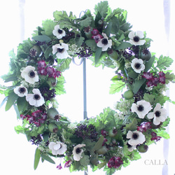 《1点物》Botanical Anemone Wreath〜5Lsize〜 6枚目の画像