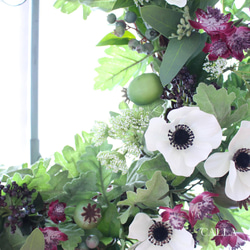 《1点物》Botanical Anemone Wreath〜5Lsize〜 5枚目の画像