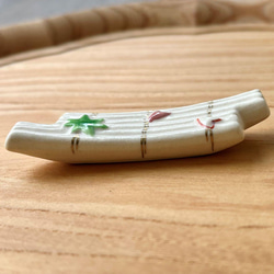 京焼　清水焼　美しい日本語・花筏（はないかだ）箸置き 5枚目の画像