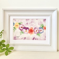 透明水彩原画パンジー春の花飾りA 透明水彩原画パンジー春の花飾りA a5a91d369ea775dcbf689898a116d2