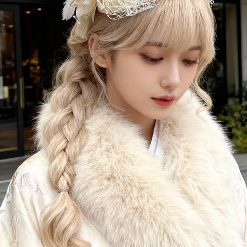 トーク帽 アイボリー トークハット 卒業式 髪飾り 和装 ヘッドドレス