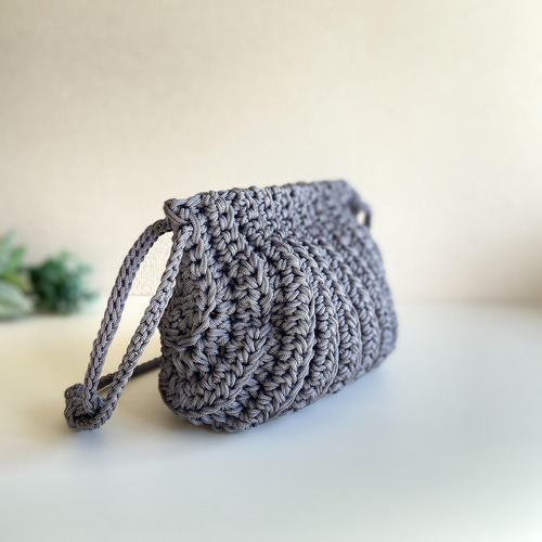 【美品】モシーク　ショルダーバッグ　ハンドバッグ　グレー　2way aquagarage ハンドバッグ レディース 2way ショルダーバッグ