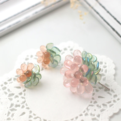 flower earrings (葉桜) 5枚目の画像