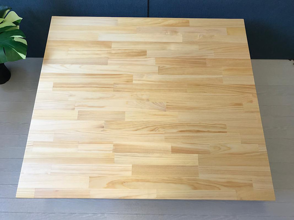 【送料無料】 ローテーブル 長方形 90cm 80cm 38cm パイン ナチュラル ねじ込み木製脚 8枚目の画像