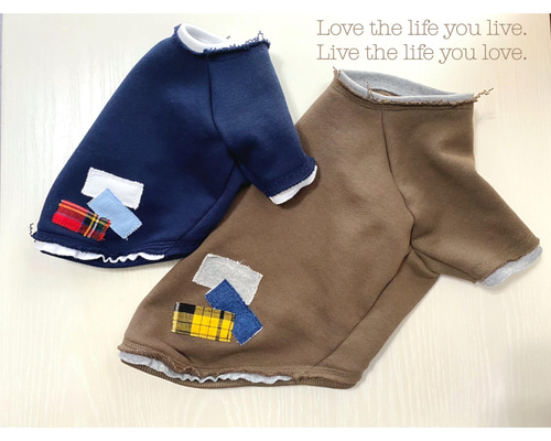 SALE】ラグランカットソー 犬服 ペット服 小型犬服 おしゃれ犬服