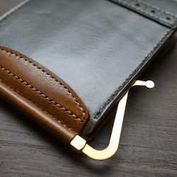 Country:カントリー / Green 〜クロムエクセルレザーのマネークリップ〜【受注制作品】 3枚目の画像