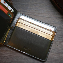 Country:カントリー / Green 〜クロムエクセルレザーのマネークリップ〜【受注制作品】 6枚目の画像