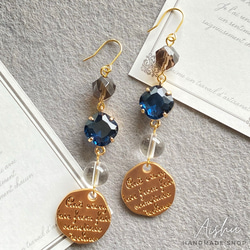 大天使ミカエル |スタイリッシュな天然石ピアス 周りと被らない