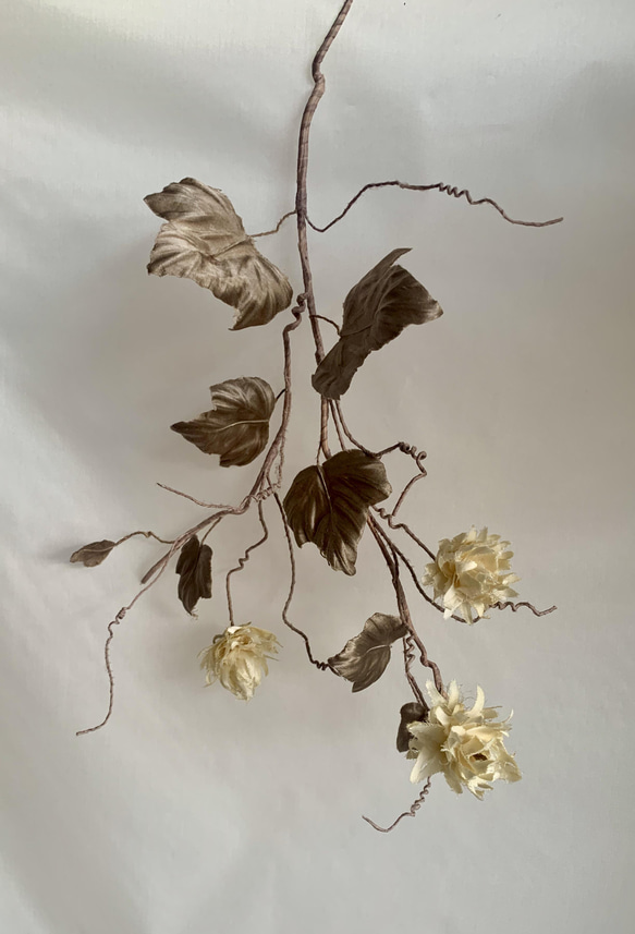 アートフラワー生地5種・本絹デシン・サテン・ポプリン・木綿・うす絹各1m