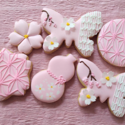 『桜ハンドメイド2024』『Creema限定』桜の和柄アイシングクッキー※白砂糖不使用身体に優しいアイシングクッキー 8枚目の画像