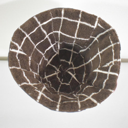 サウナハット ツガハギデニム　内:パイル地（チューリップ型） 15枚目の画像