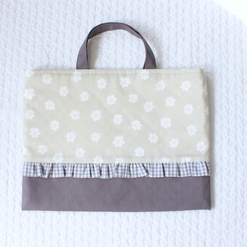 ◎フリルレッスンバッグ◎入園入学 手さげかばん フリル 花柄 かわいい
